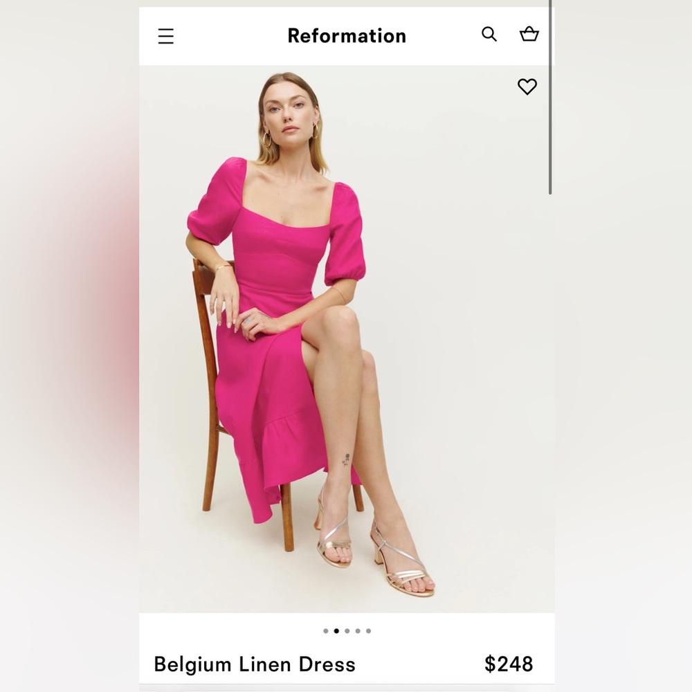 Reformation Linen Dress— brand new condition!